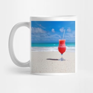 Red cocktail on the beach Mug